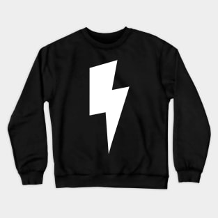White Lightning Bolt Crewneck Sweatshirt